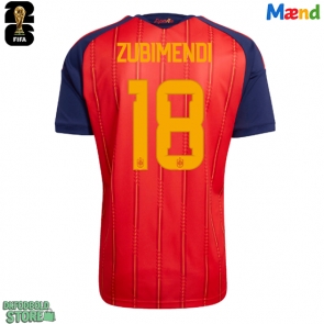 Spanien Martin Zubimendi #18 Replika Hjemmebanetrøje VM 2026 Kortærmet